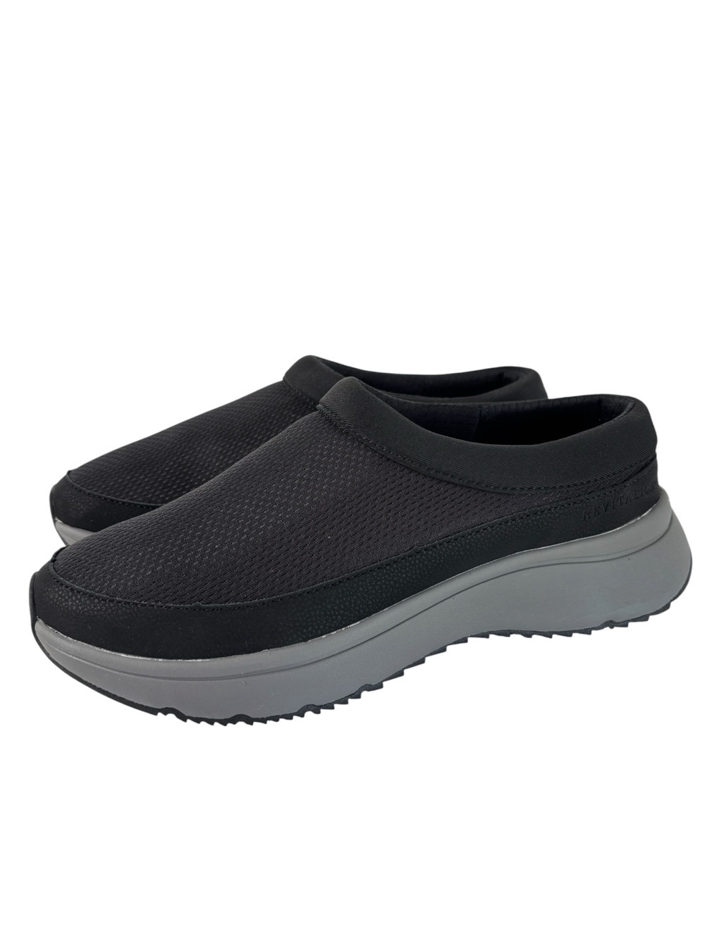 Revitalign Kylie Stretch Orthotic Mesh Walking Sneakers Sz 9 Black Slip-on NEW!